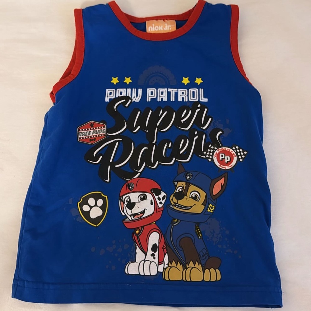 Blue Paw Patrol Kids Tank Top 3T